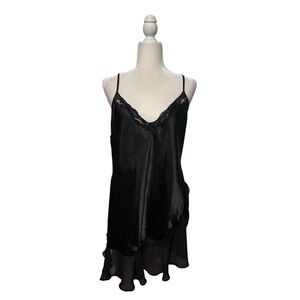 Secret Treasures Black Satin Slip